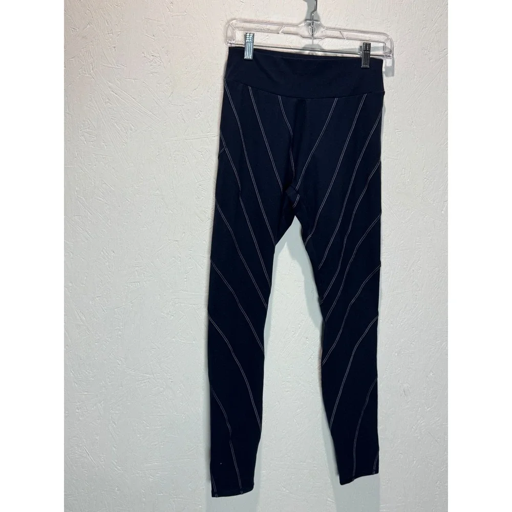 Alo Yoga Alosoft Sunray Bra and High Waist Legging Set Navy Blue Medium